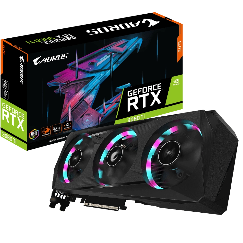 Gigabyte AORUS GeForce RTX™ 3060 Ti ELITE 8G (rev. 2.0) Image