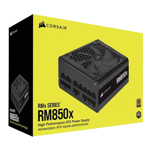 Corsair RMx Series™ RM850x - 850 Watt 80 PLUS® Gold Certified Fully Modular PSU Image