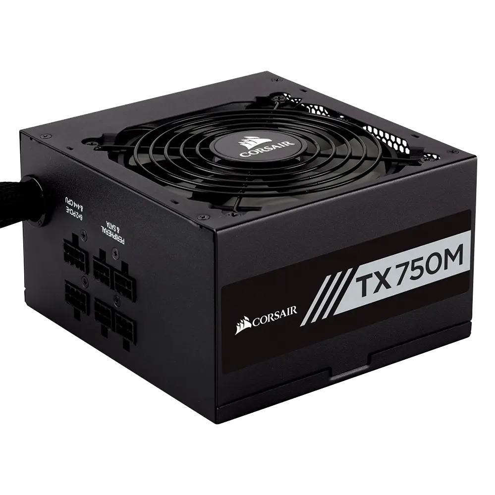 Corsair TX750M 750 Watt 80 Plus Bronze ATX Power Supply Unit Image