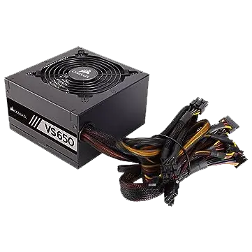Corsair VS Series™ VS650 — 650 Watt 80 PLUS® White Certified PSU Image