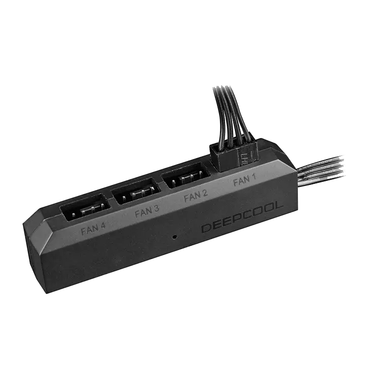DeepCool Fan Hub Control 4PWM Fan Speed Supports Fan with 3Pin/4Pin Cooling FH-04 Image