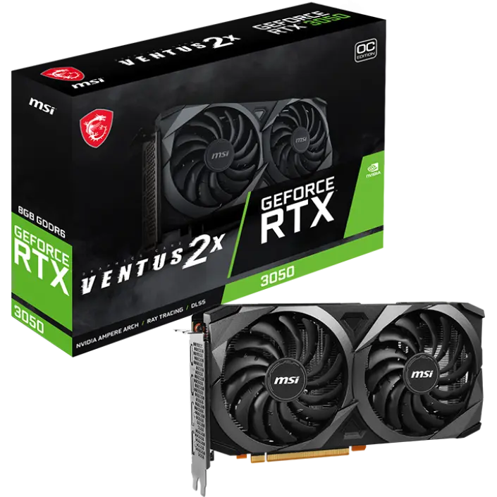 MSI GeForce RTX 3050 VENTUS 2X 8G OCV1 Graphics Card