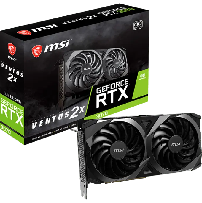 MSI GeForce RTX™ 3070 VENTUS 2X 8G OC LHR Image