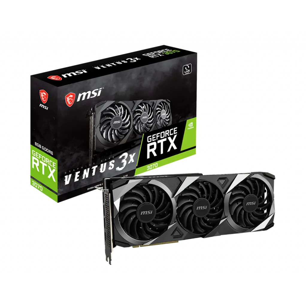 MSI GeForce RTX™ 3070 VENTUS 3X 8G LHR Image