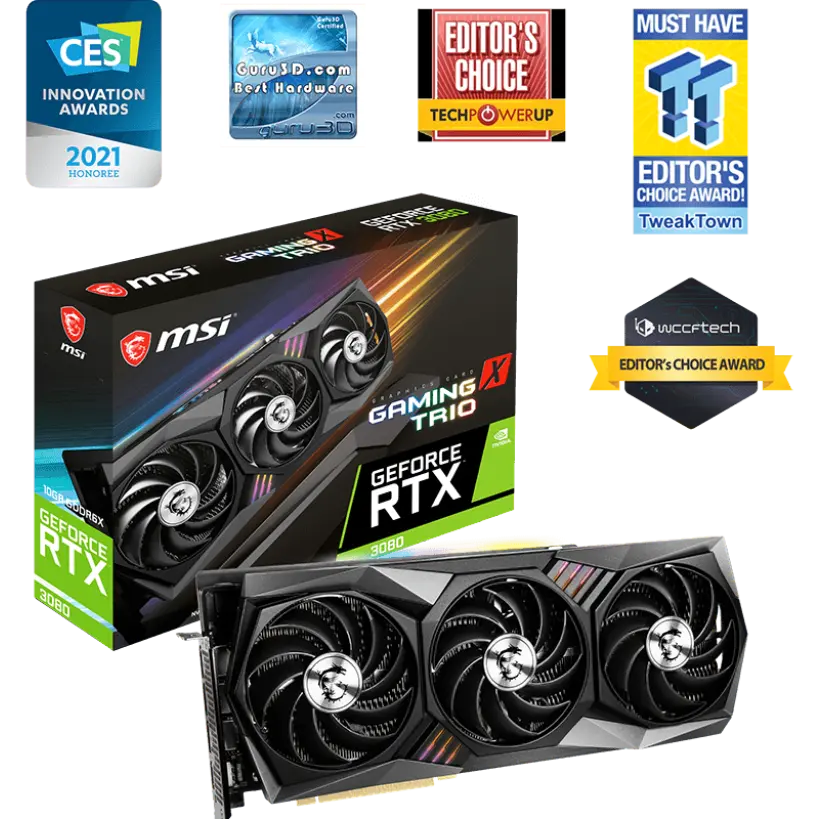 MSI GeForce RTX™ 3080 GAMING X TRIO 10G Image