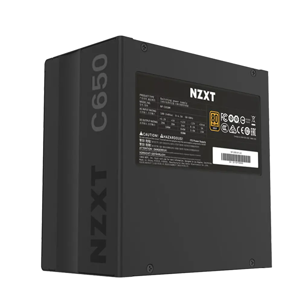 NZXT 650W 80+ Gold Fully-Modular Power Supply Image