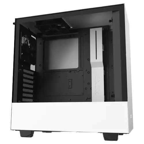 NZXT H210, Mini-ITX PC Gaming Case, Type-C Port, Tempered Glass Matte White Image