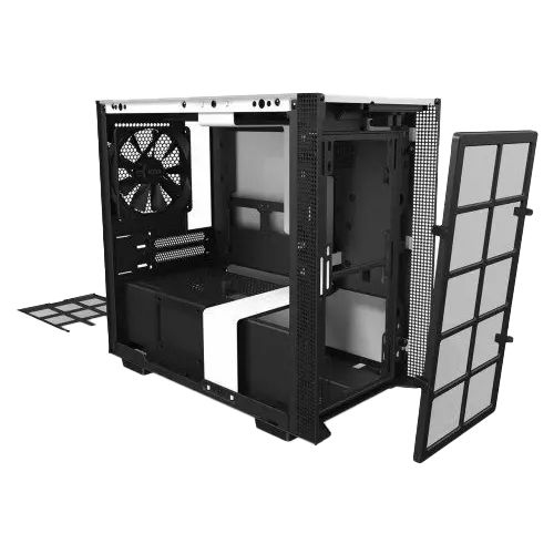 NZXT H210i, Mini-ITX PC Gaming Case, Type-C Port, Tempered Glass , RGB Lighting Matte White Image