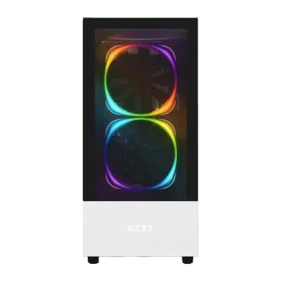 NZXT H510 Elite, Premium Mid-Tower ATX Case PC Gaming Case-Dual-Tempered Glass, Type C Port, RGB Lighting Image