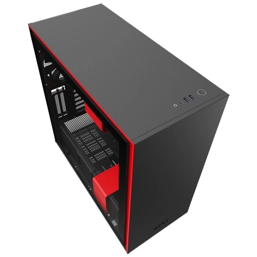 NZXT H710i ATX Mid Tower, Front I/O USB Type-C Port, Tempered Glass Side, RGB Lighting Image
