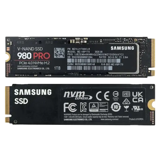 Samsung 980 Pro NVMe PCIe Gen 4 SSD Image