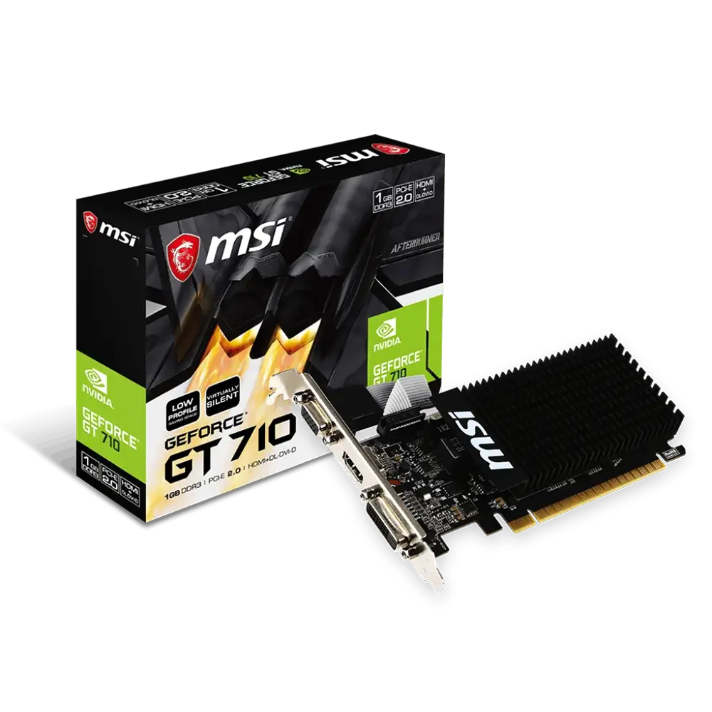MSI Geforce GT 710 1GD3H LP Graphics Card Image