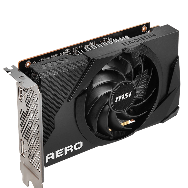 MSI Radeon RX 6400 AERO ITX 4G Graphics Card Image